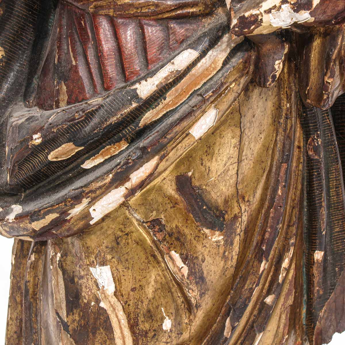 A Wood Sculpture of the Black Madonna - Image 9 of 10