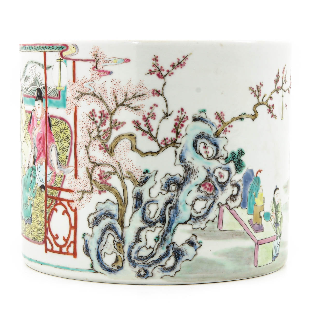 A Famille Rose Brush Pot - Image 2 of 10
