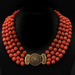 A 19th Century Red Coral Necklace