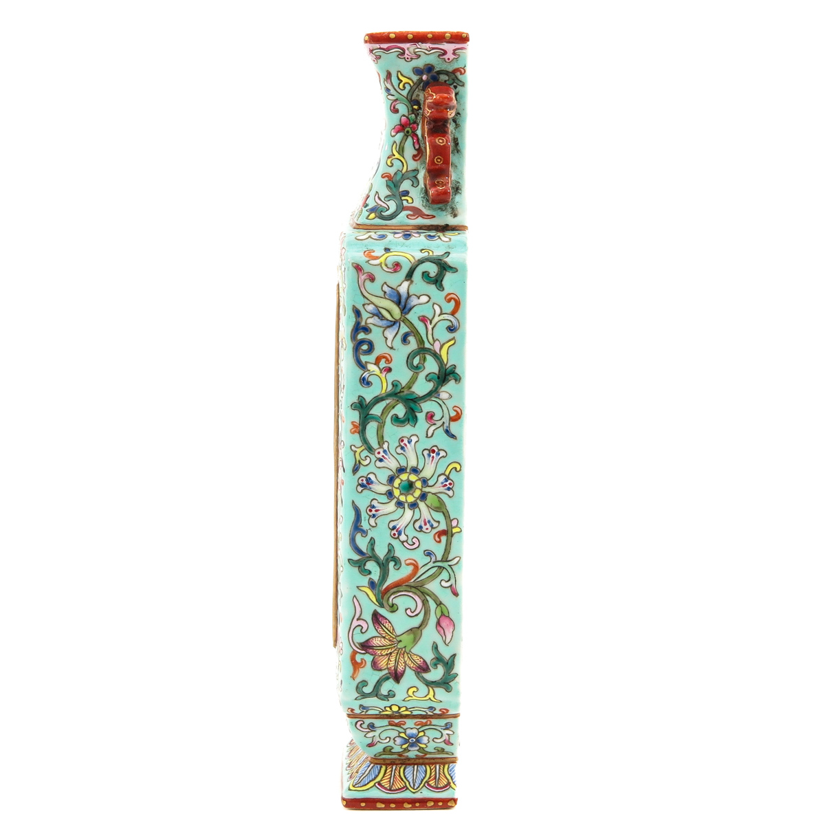 A Famille Rose Wall Vase - Image 2 of 10