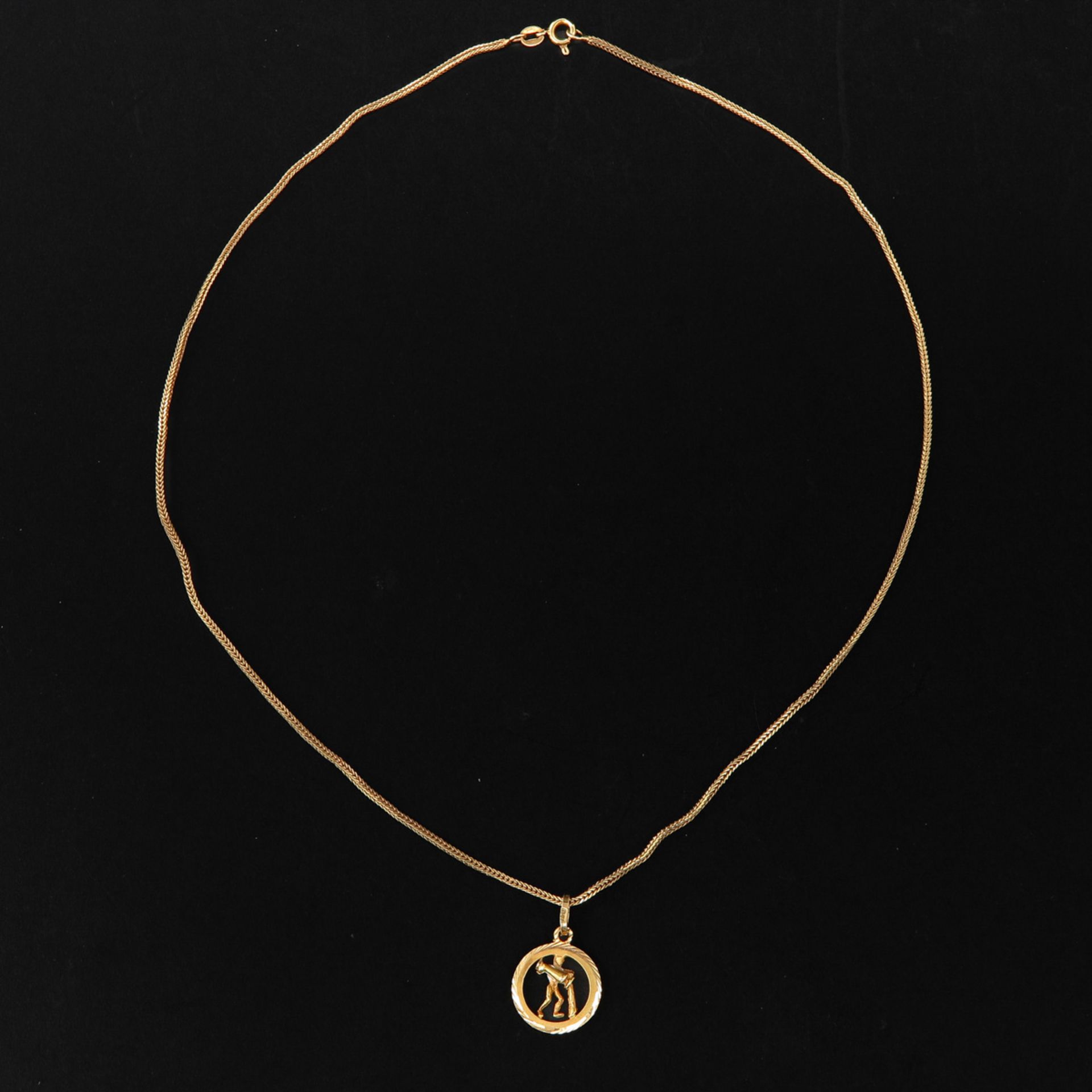 An 18k Gold Necklace with Pendant - Bild 3 aus 5