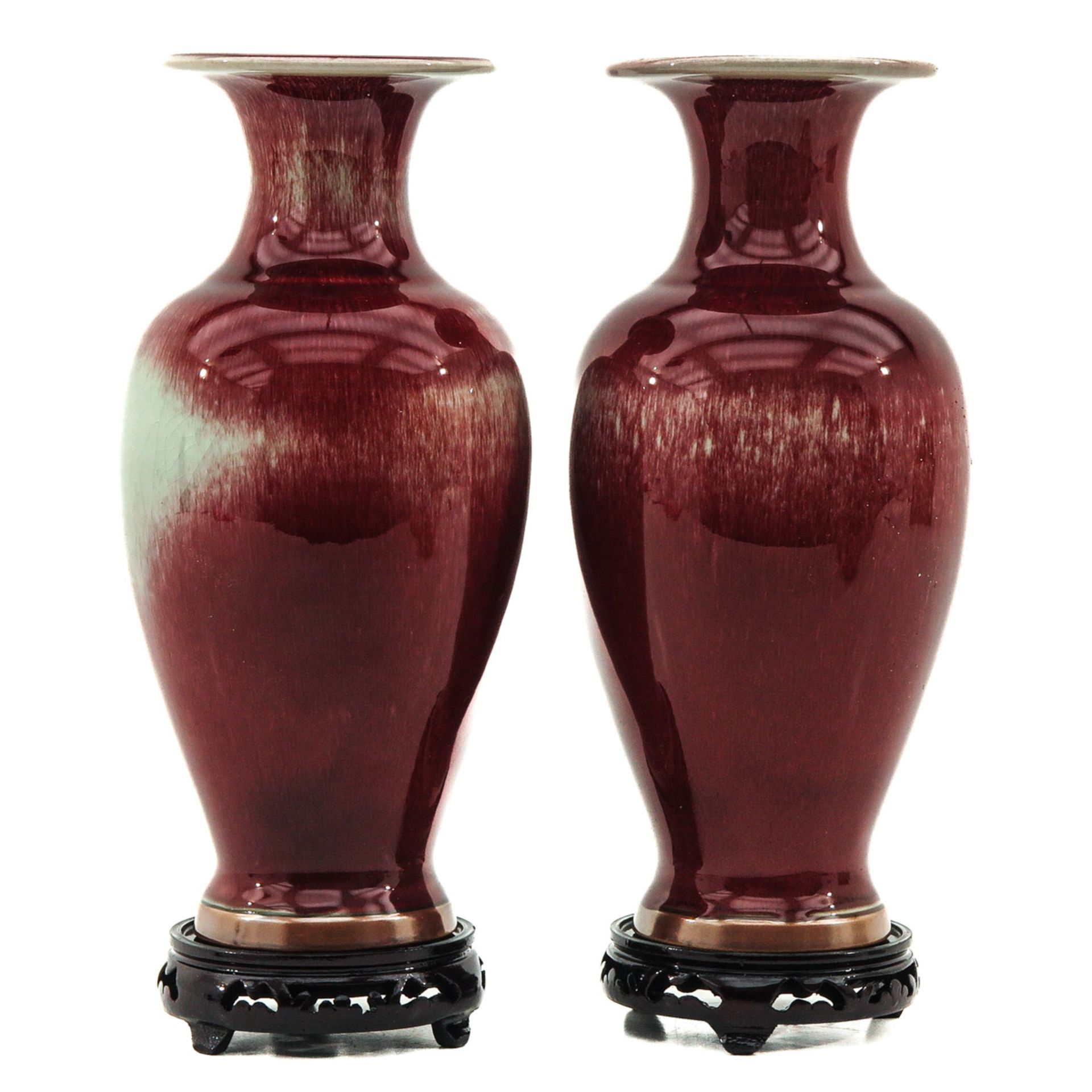 A Pair of Jun Ware Vases - Bild 2 aus 6