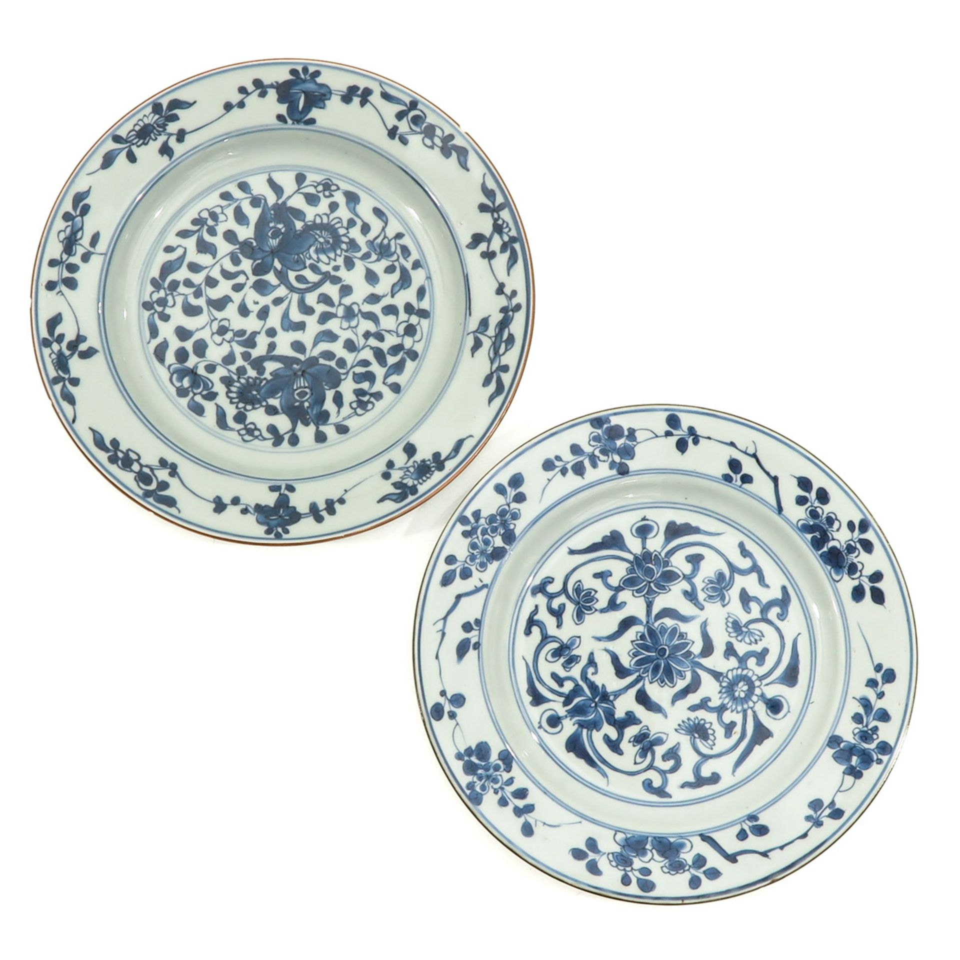 A Collection of 6 Blue and White Plates - Bild 7 aus 10