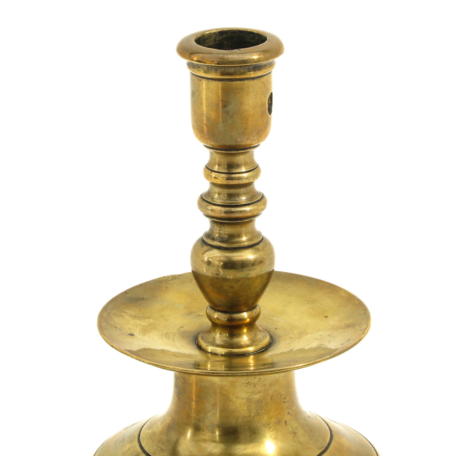 A 19th Century Bronze Candlestick - Image 7 of 8
