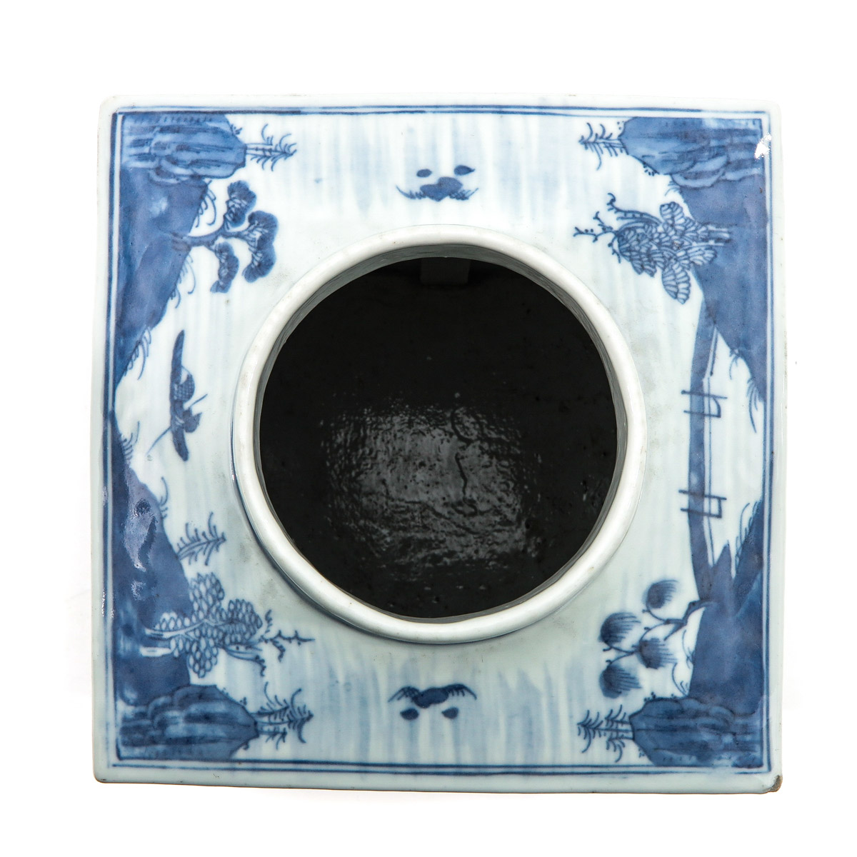 A Square Blue and White Vase - Image 5 of 9