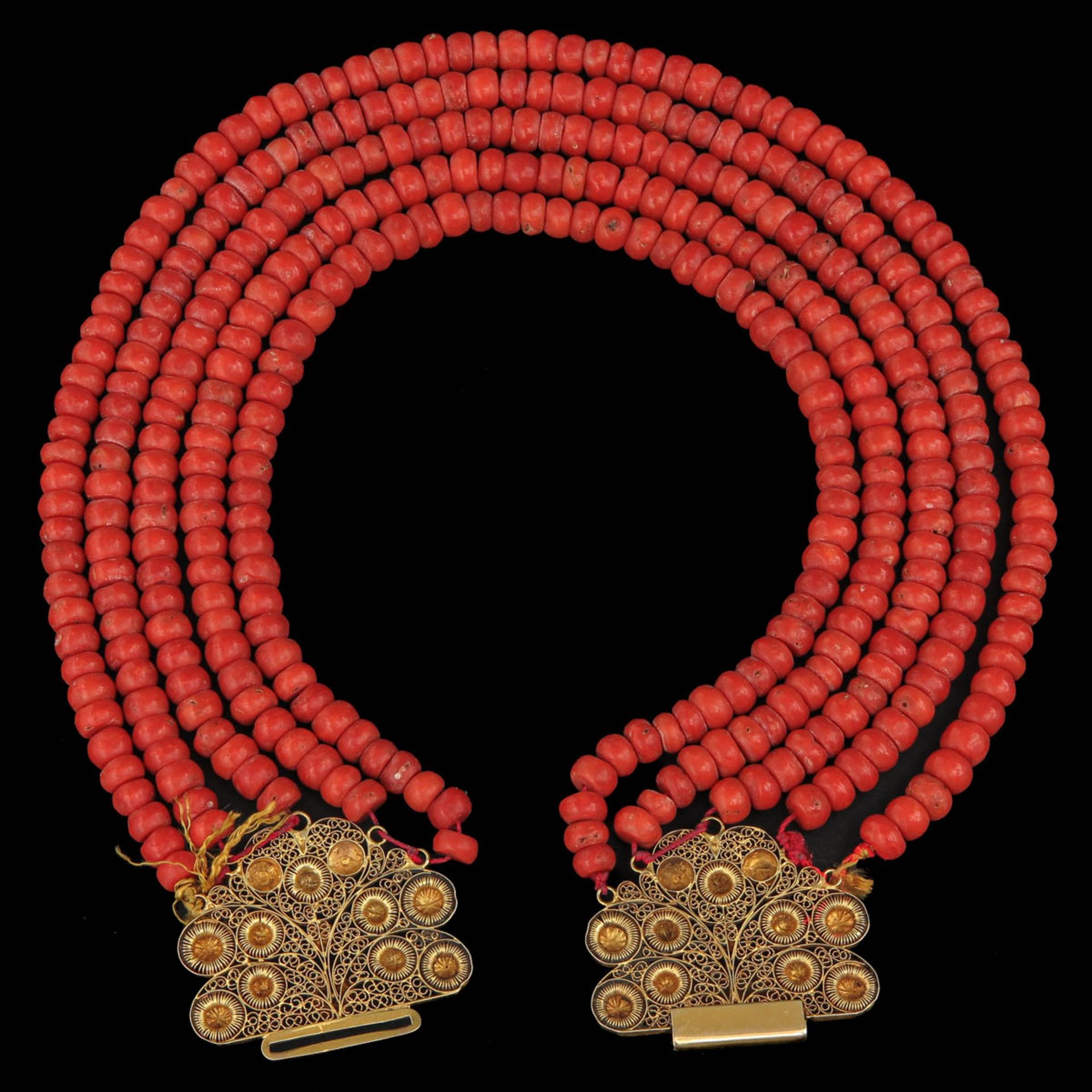 A 19th Century Red Coral Necklace - Bild 3 aus 5