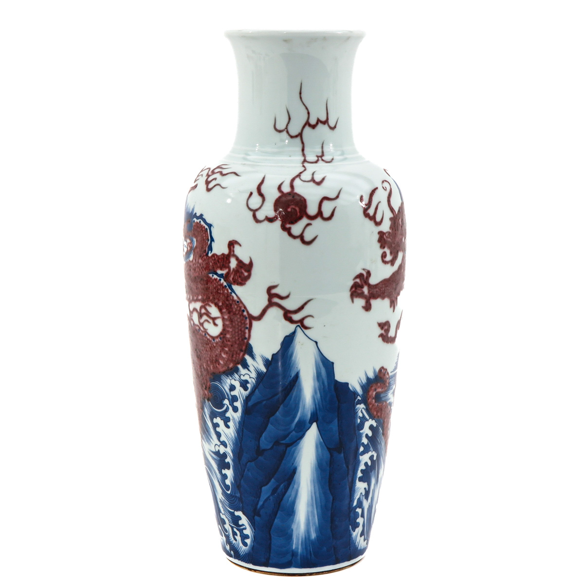 An Iron Red and Blue Vase - Image 2 of 10