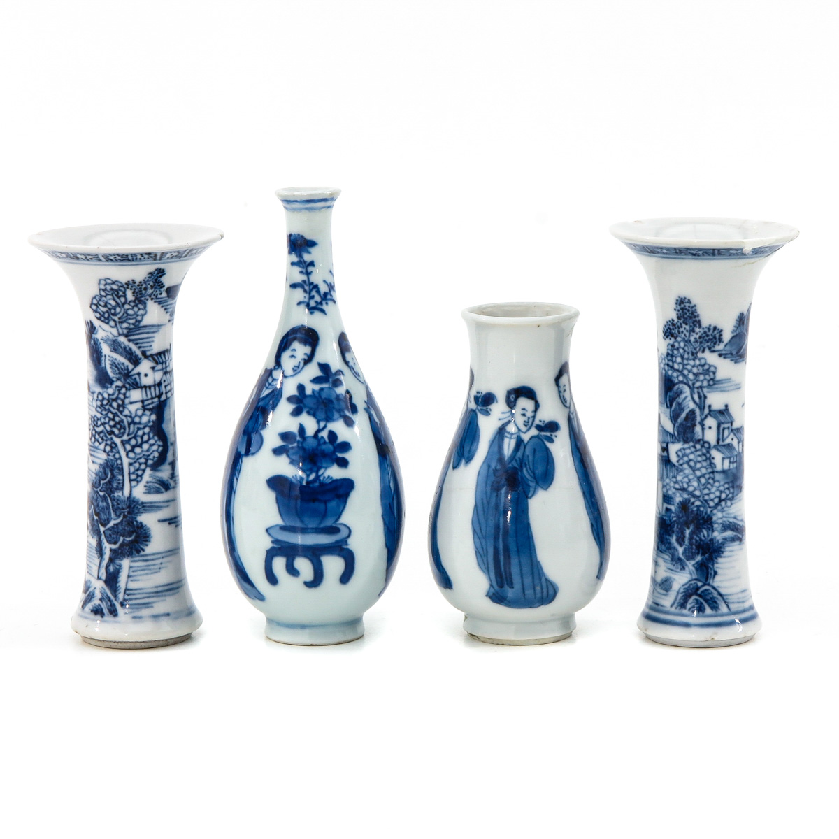 A Collection of 4 Miniature Vases