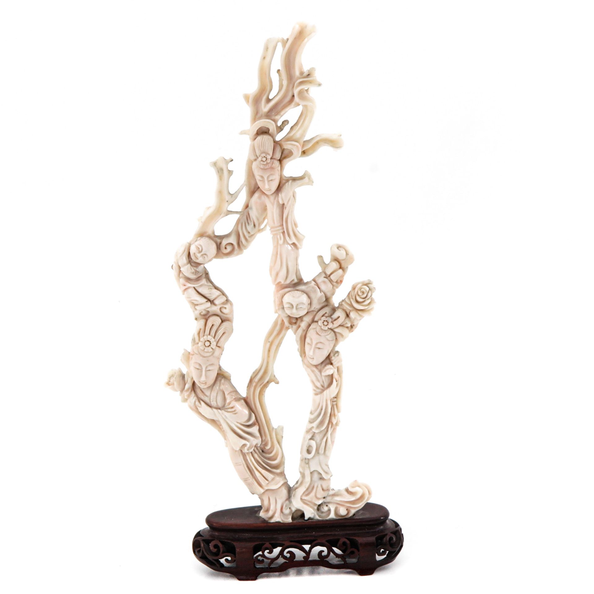 A White Coral Sculpture