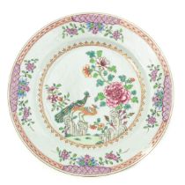 A Famille Rose Plate