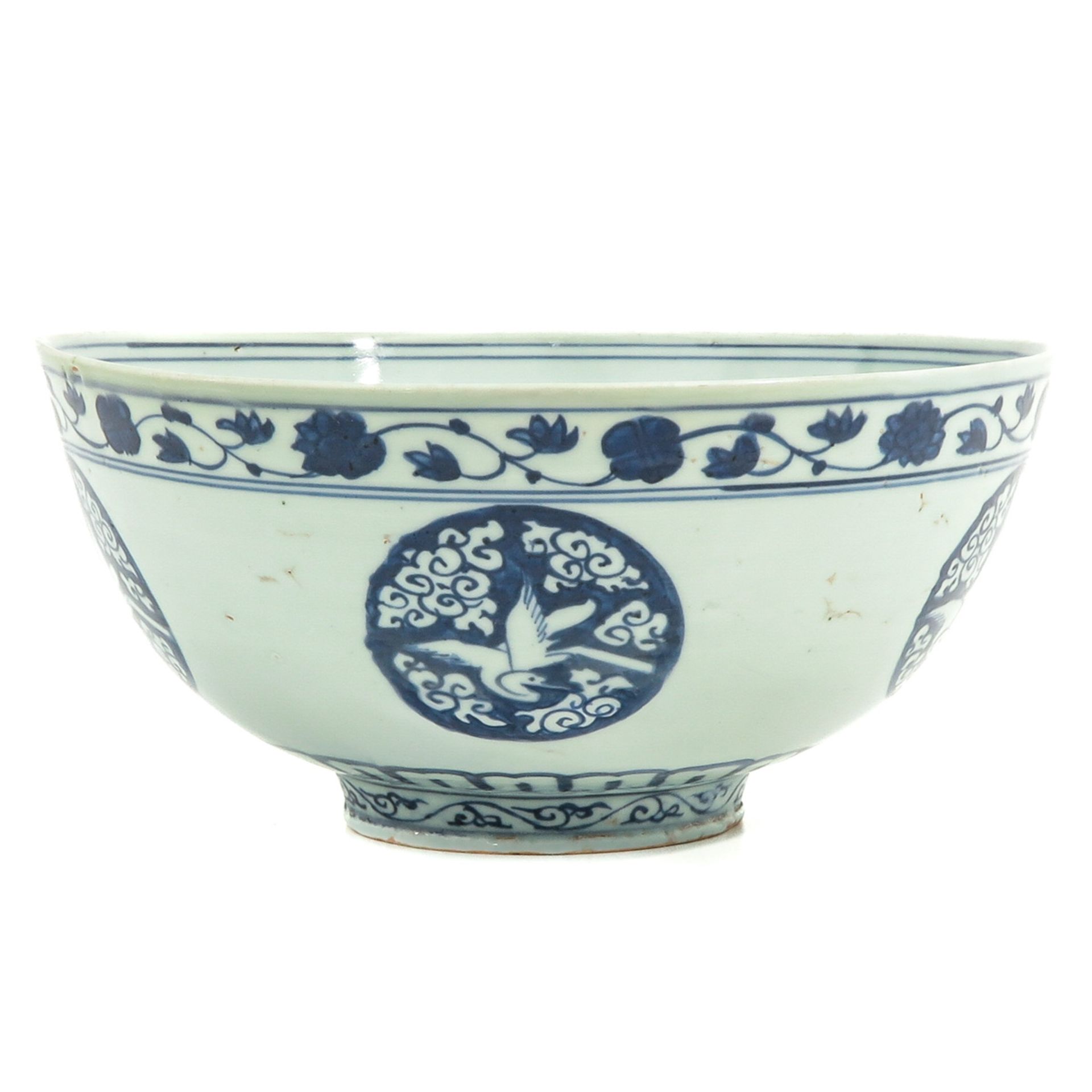 A Blue and White Serving Bowl