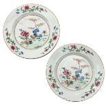 A Pair of Famille Rose Plates