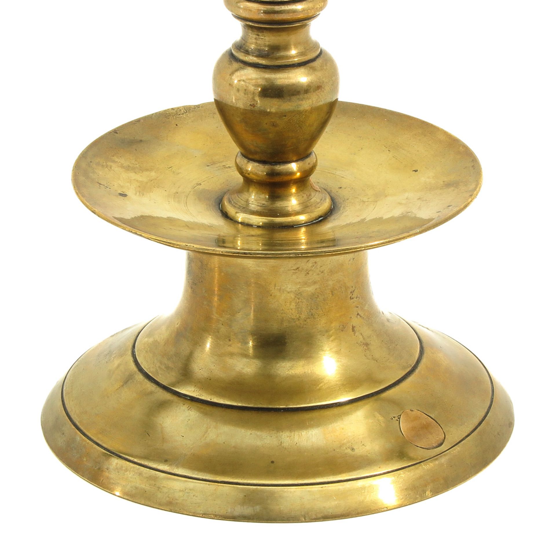 A 19th Century Bronze Candlestick - Image 8 of 8