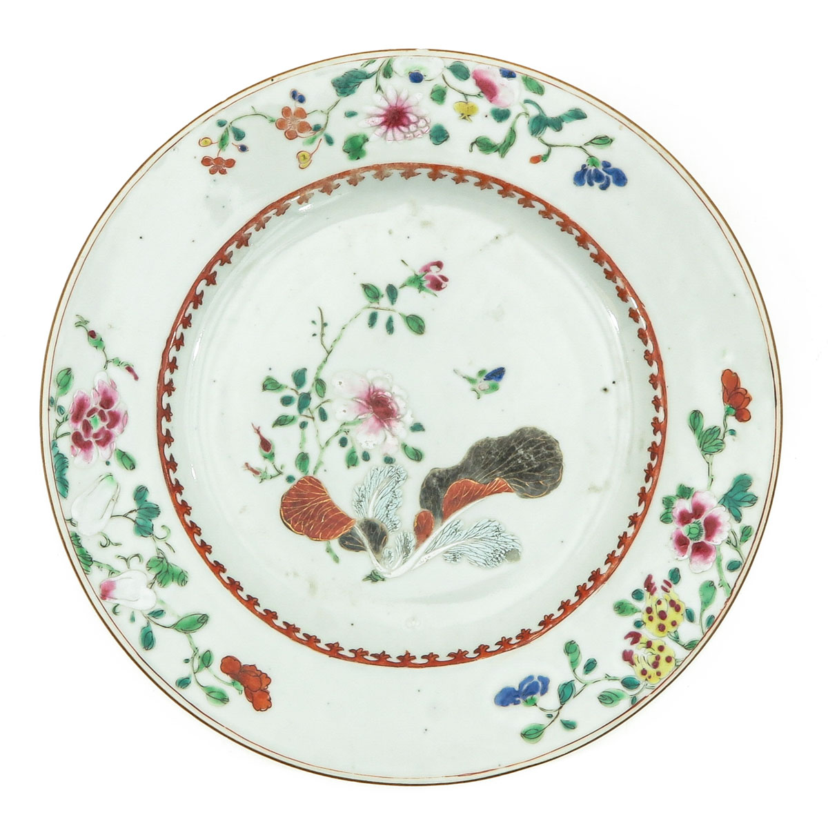 A Lot of 2 Famille Rose Plates - Image 5 of 10