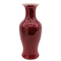 A Large Sang de Boeuf Vase