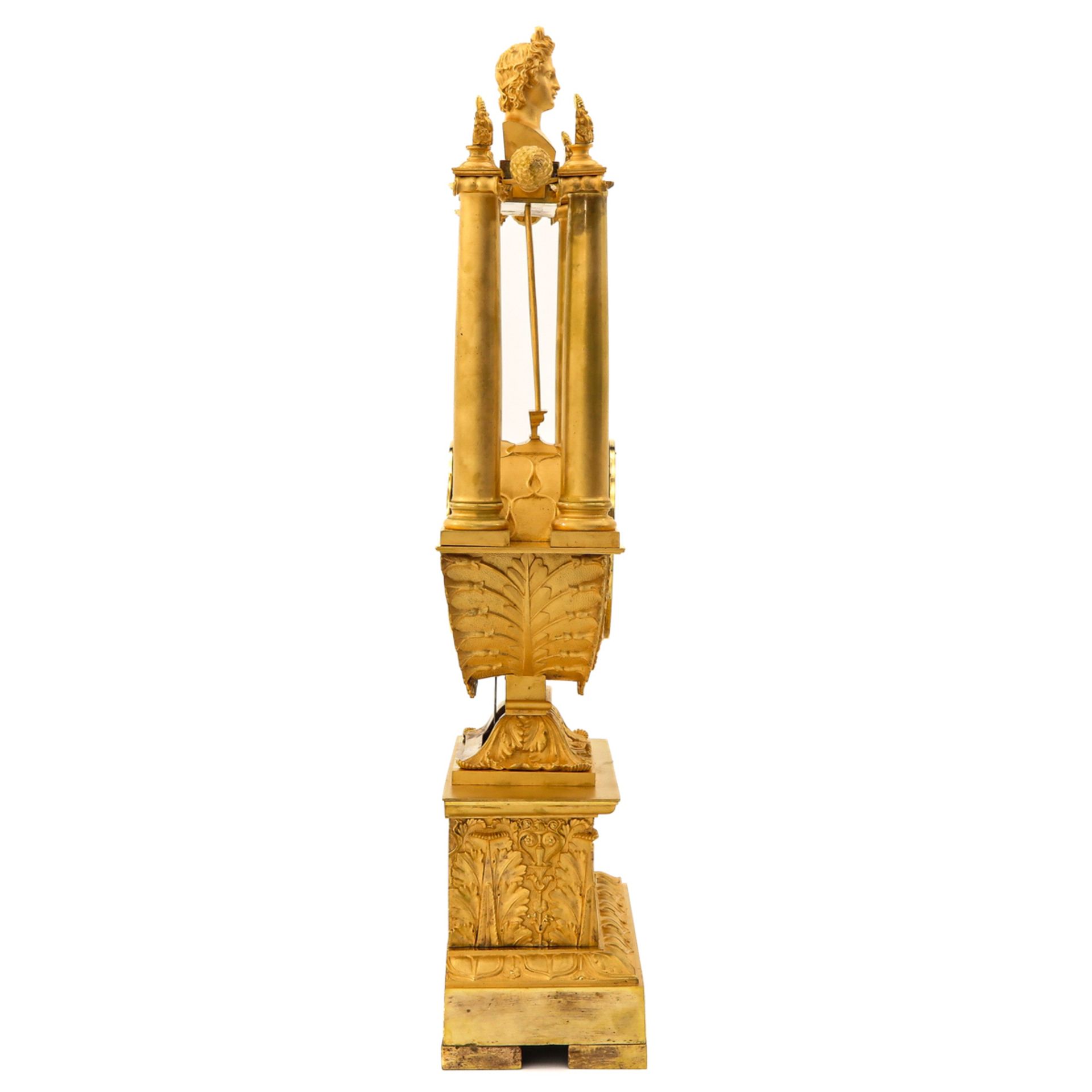 A Bronze Gilt French Pendulum - Bild 2 aus 8