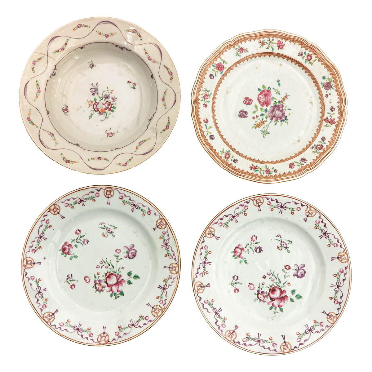 A Series of 10 Famille Rose Plates - Image 3 of 10