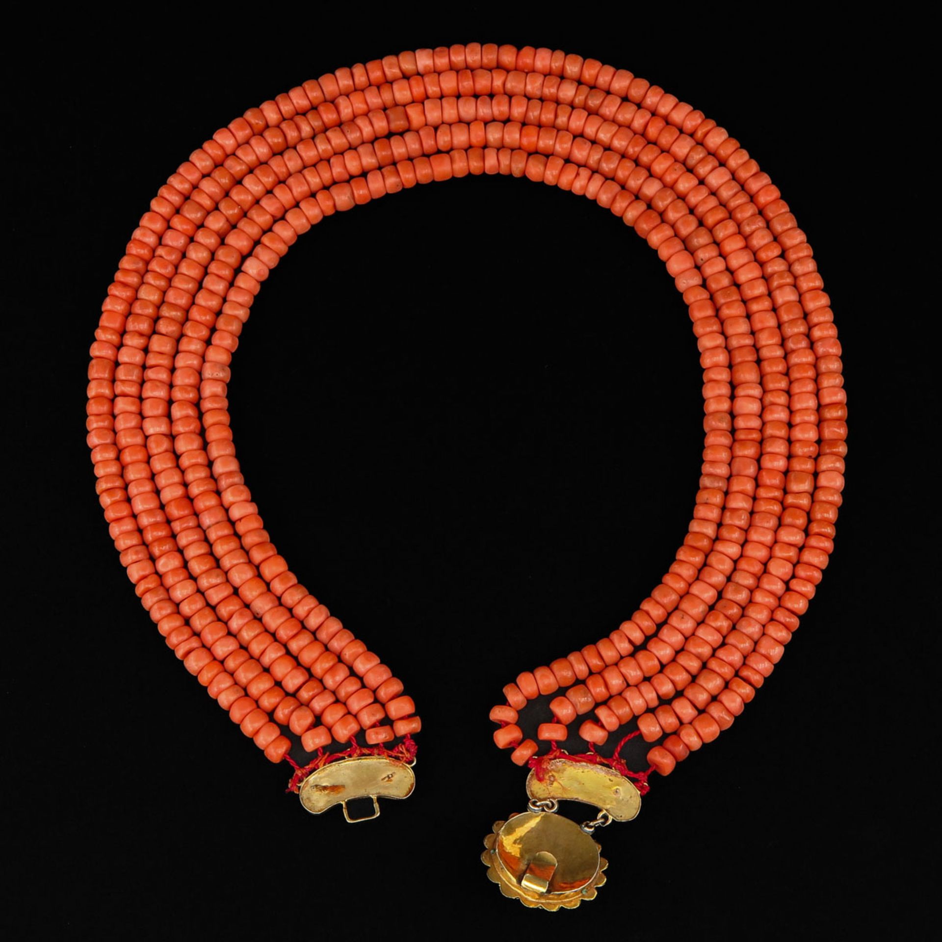 A 19th Century Red Coral Necklace - Image 3 of 5