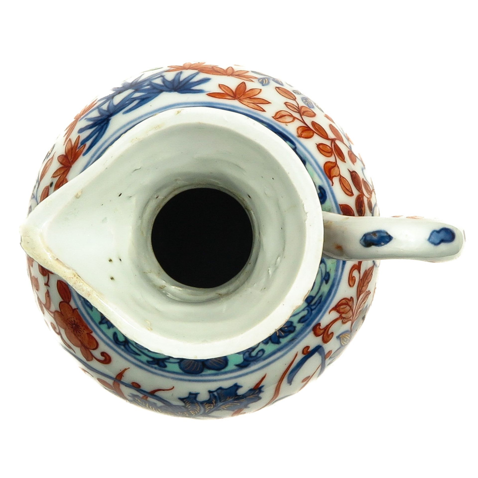 A Polychrome Decor Pitcher - Image 5 of 10