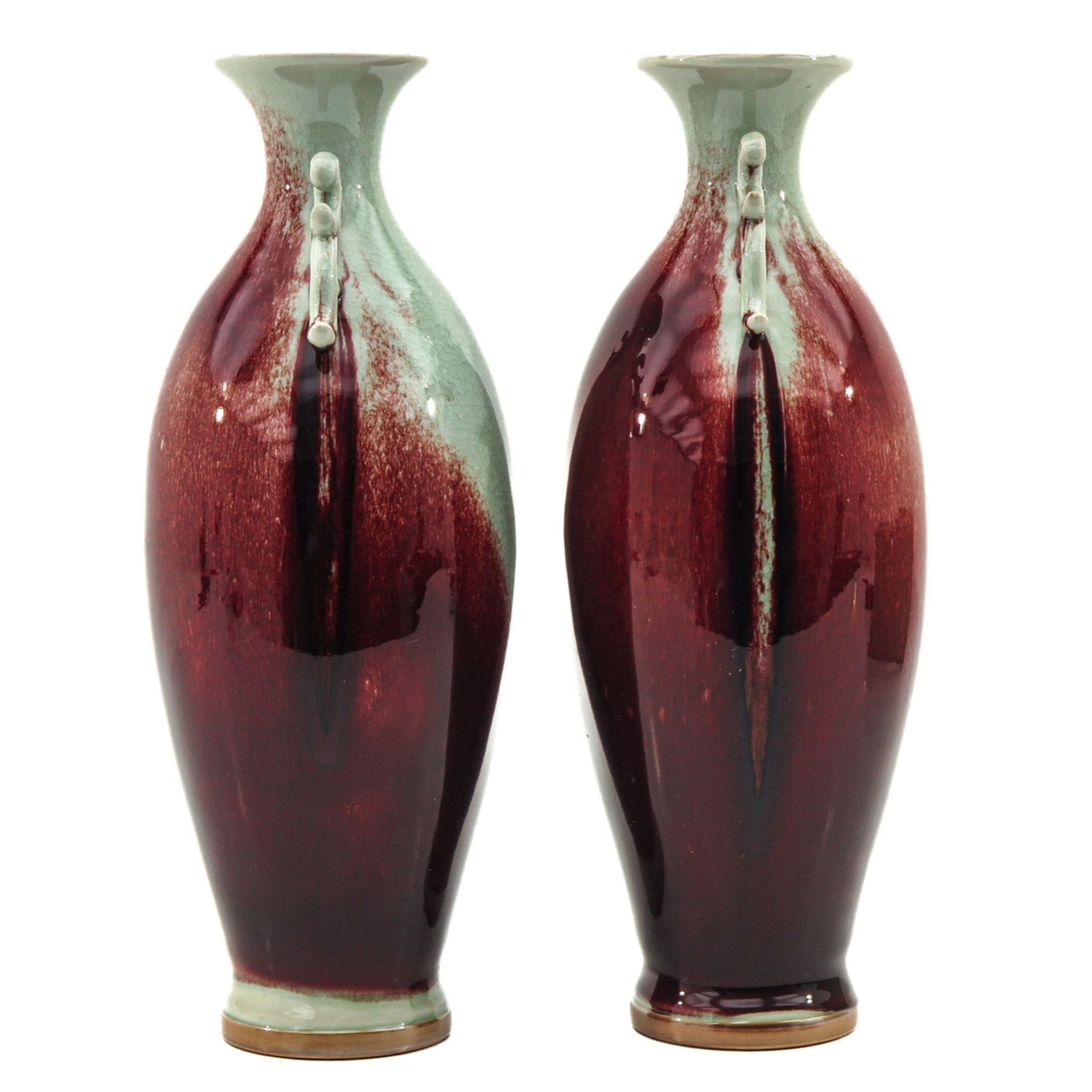 A Pair of Jun Ware Vases - Image 2 of 6