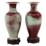 A Pair of Jun Ware Vases