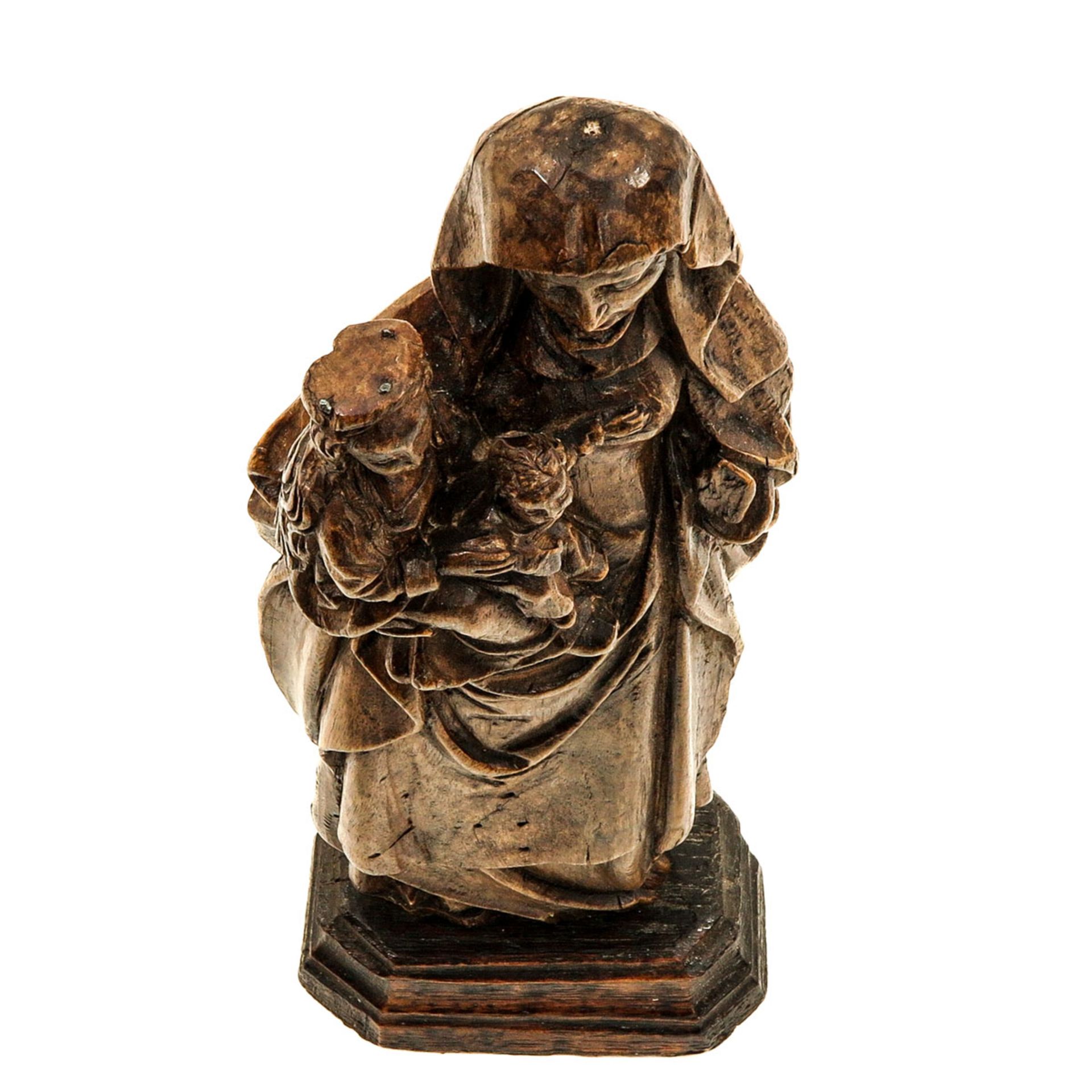 A 16th Century Sculpture of Saint Anna de Drieen - Bild 5 aus 8