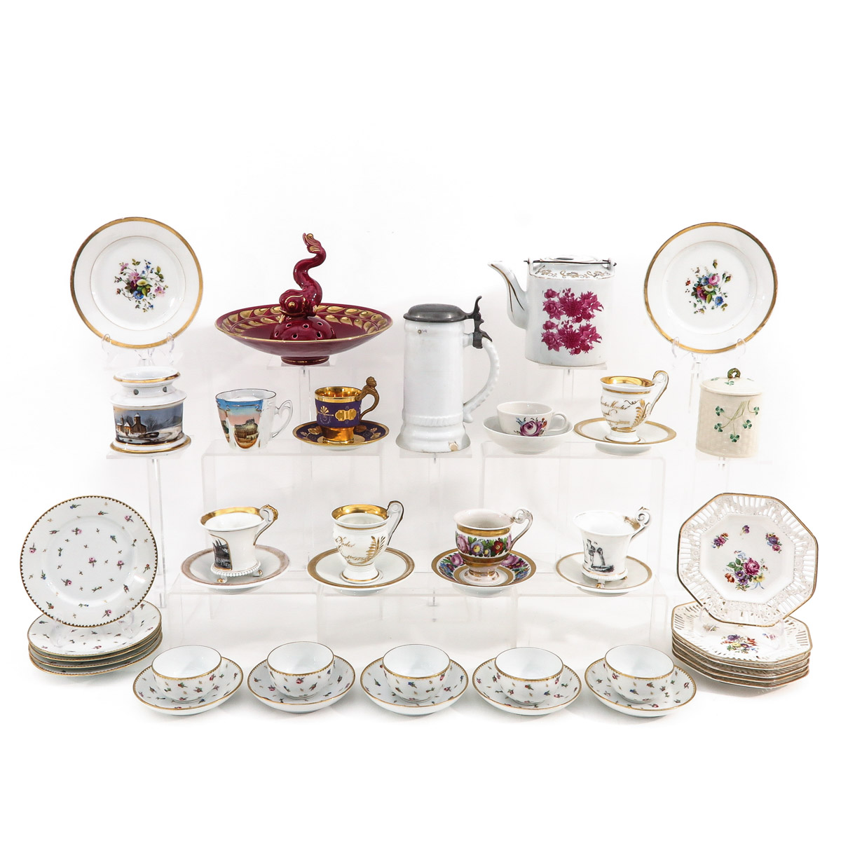 A Collection of Porcelain and Pottery