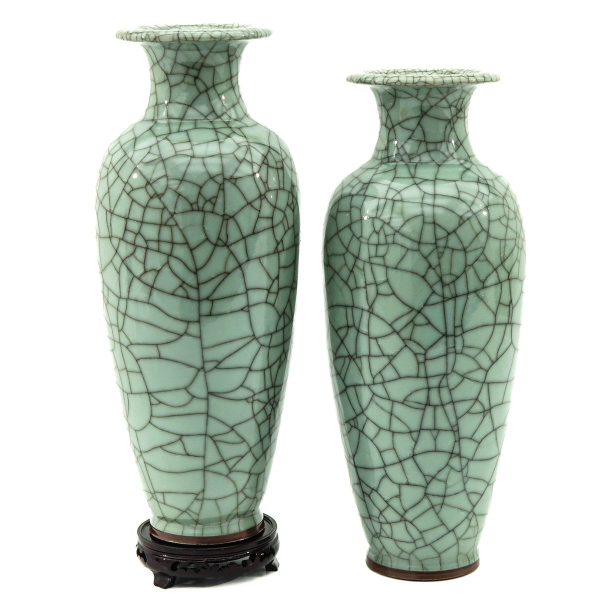 A Pair of Jun Ware Vases