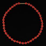 A Red Coral Necklace