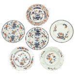 A Collection of 6 Imari Plates