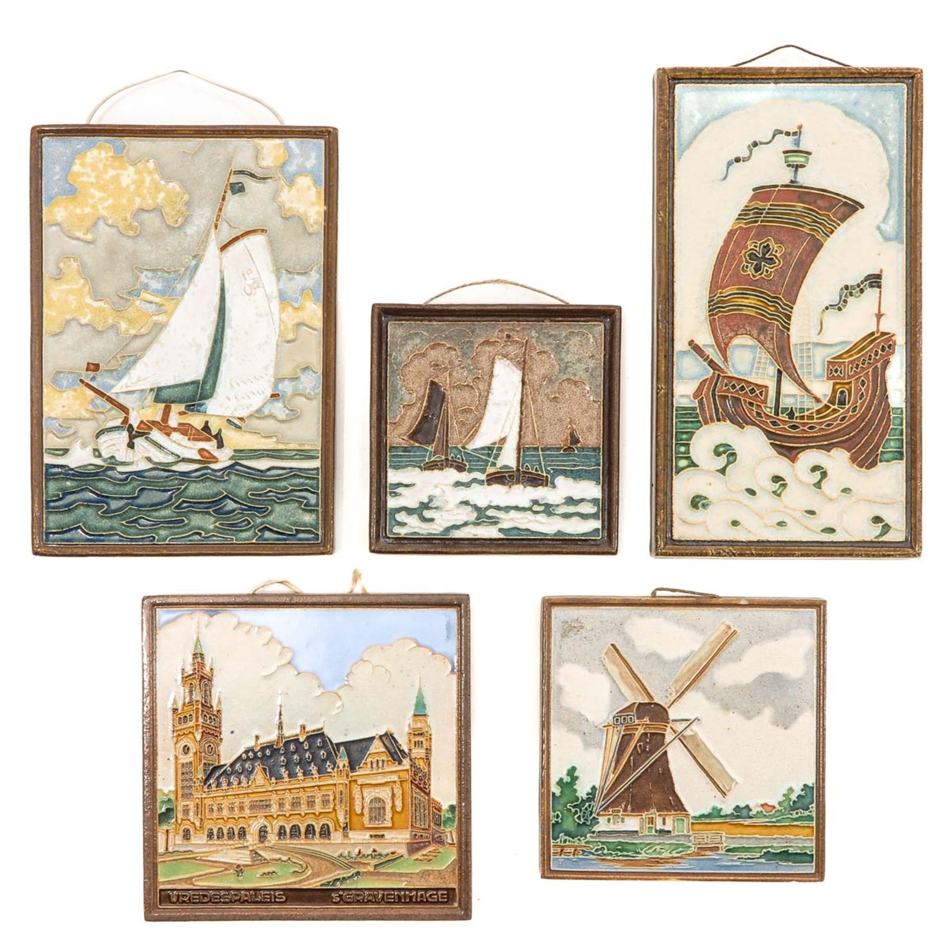 A Collection of 15 Cloisonne Tiles - Image 3 of 8
