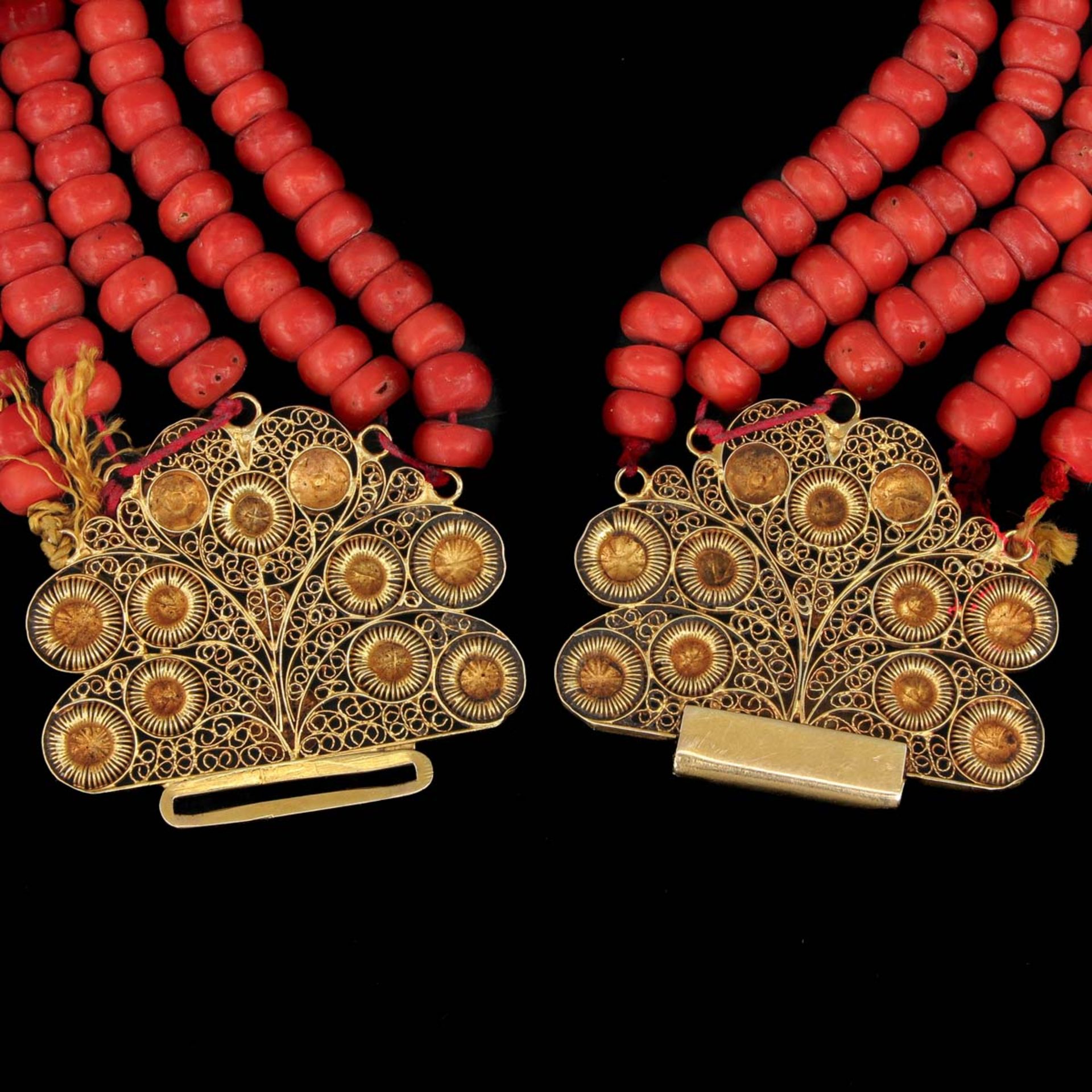 A 19th Century Red Coral Necklace - Bild 5 aus 5