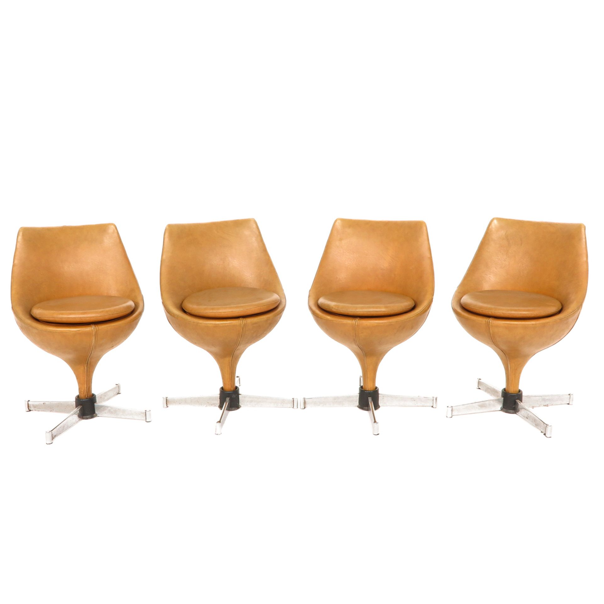 A Set of 4 Pierre Guariche Designer Chairs
