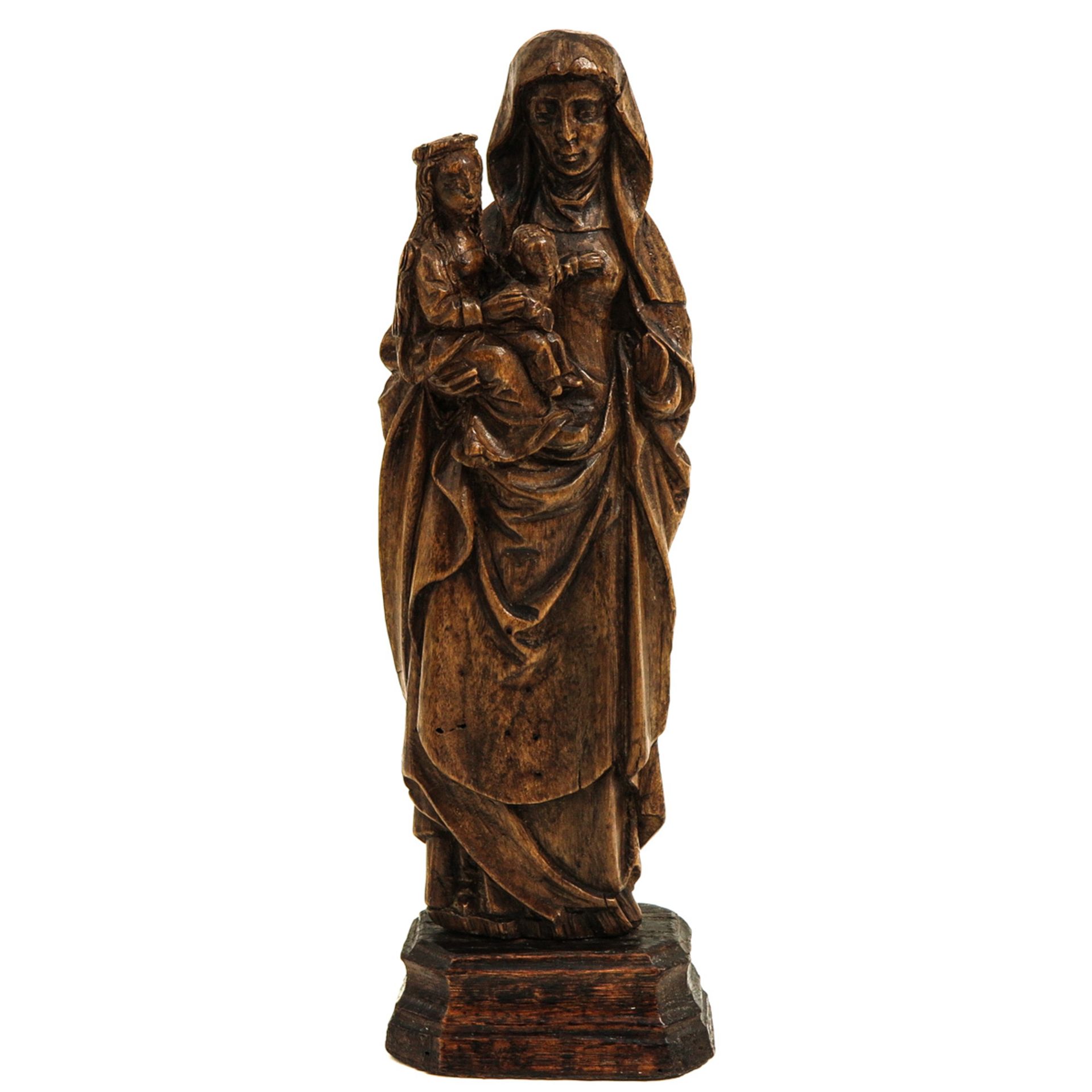 A 16th Century Sculpture of Saint Anna de Drieen