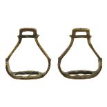 A Pair of Bronze Stirrups