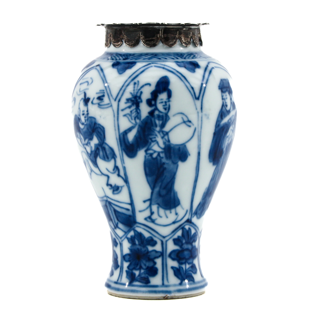 A Blue and White Miniature Vase - Image 3 of 10
