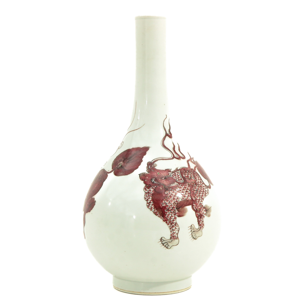 An Iron Red Kylin Decor Vase - Image 3 of 10