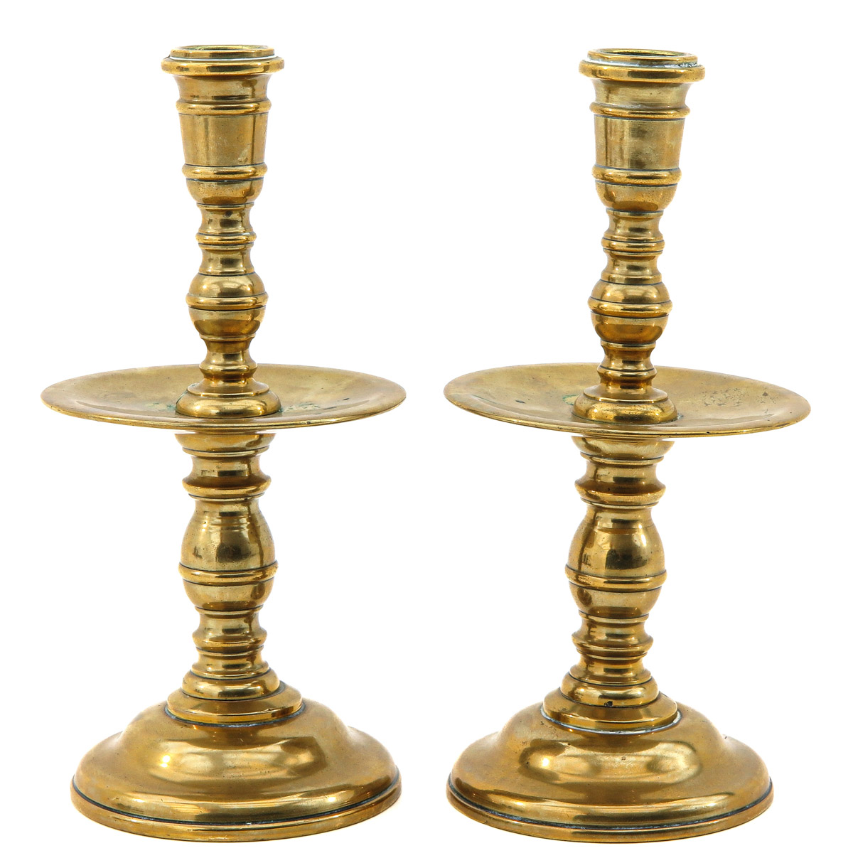 A Pair of Bronze Candlesticks - Image 4 of 10