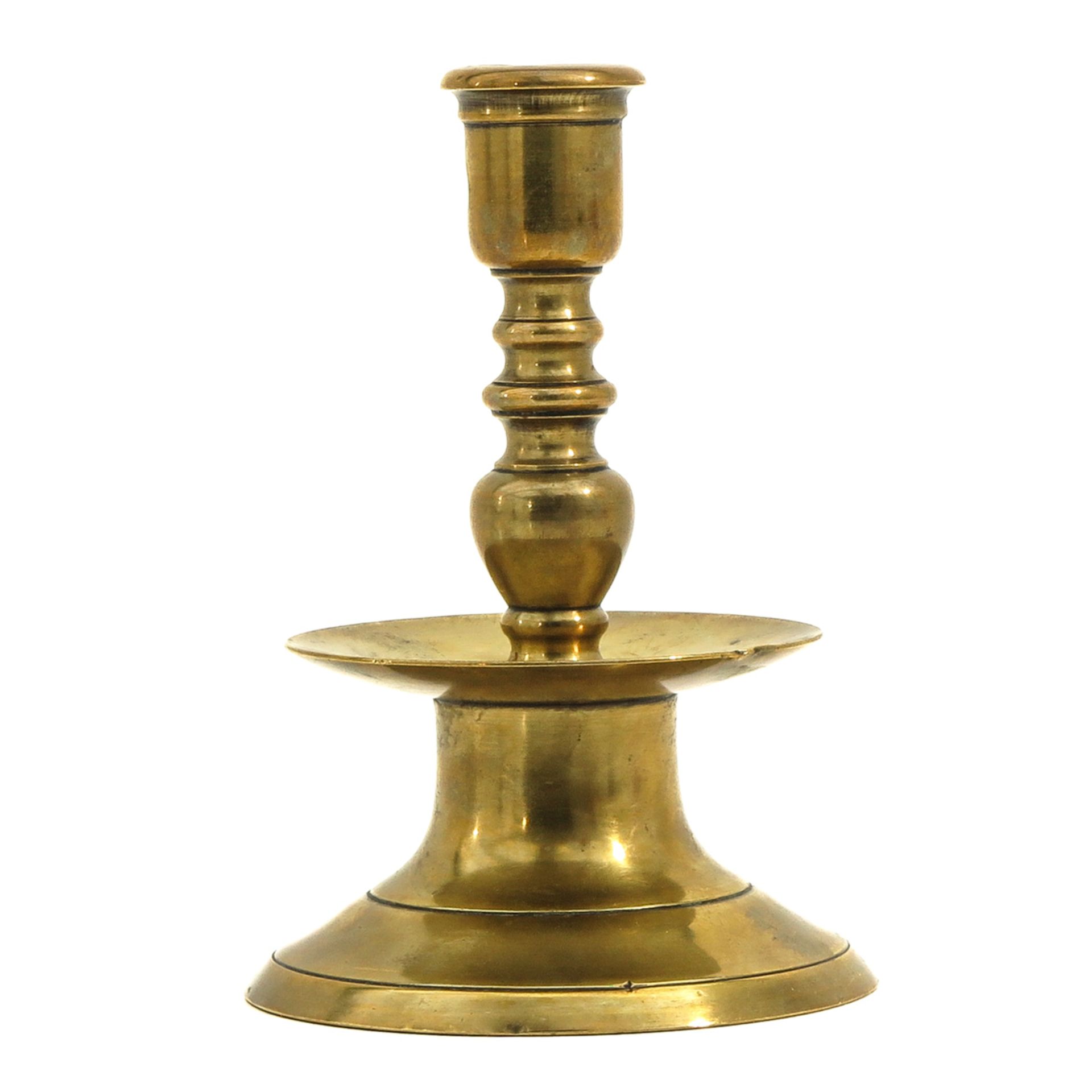 A 19th Century Bronze Candlestick - Image 2 of 8