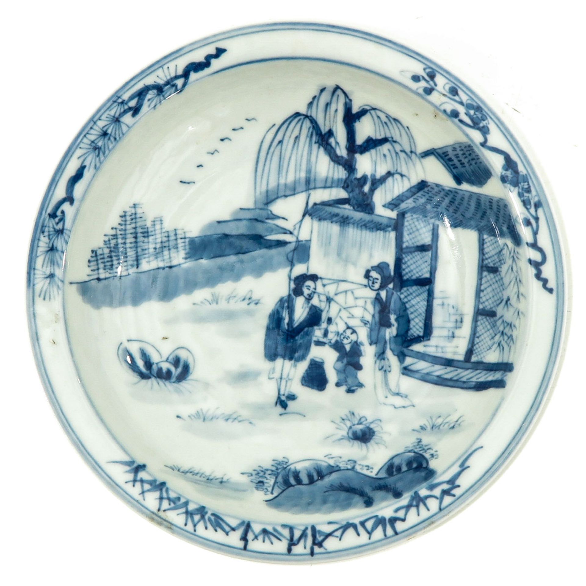 A Pair of Small Blue and White Plates - Bild 3 aus 10