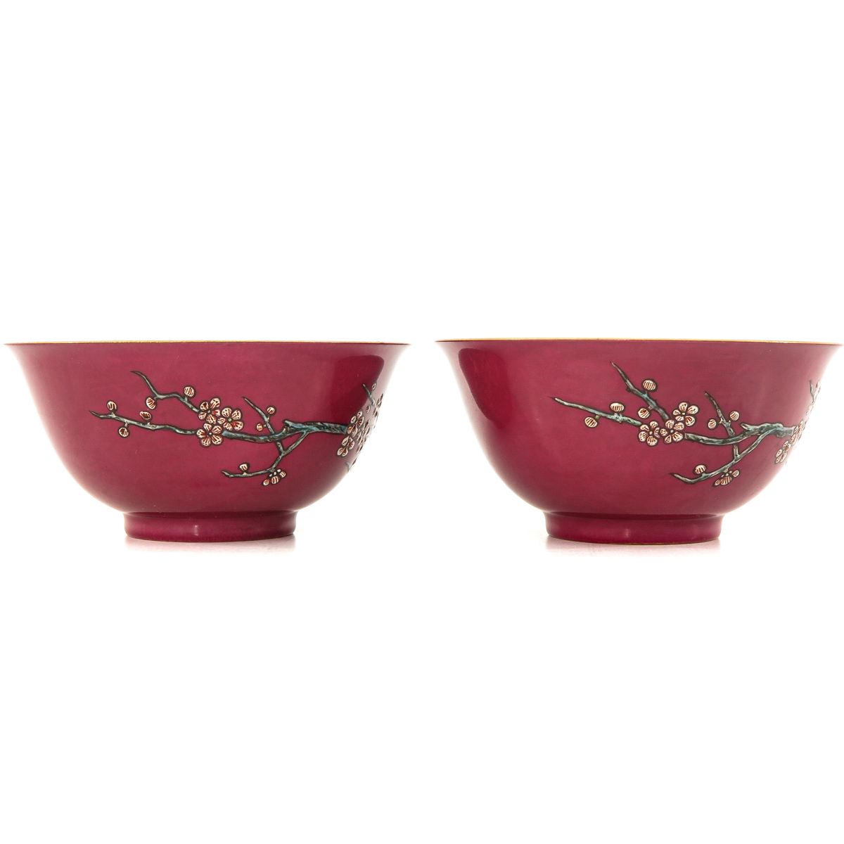 A Pair of Ruby Bowls - Image 3 of 9