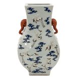 A Polychrome Decor Hu Vase
