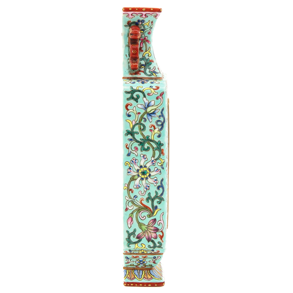 A Famille Rose Wall Vase - Image 4 of 10