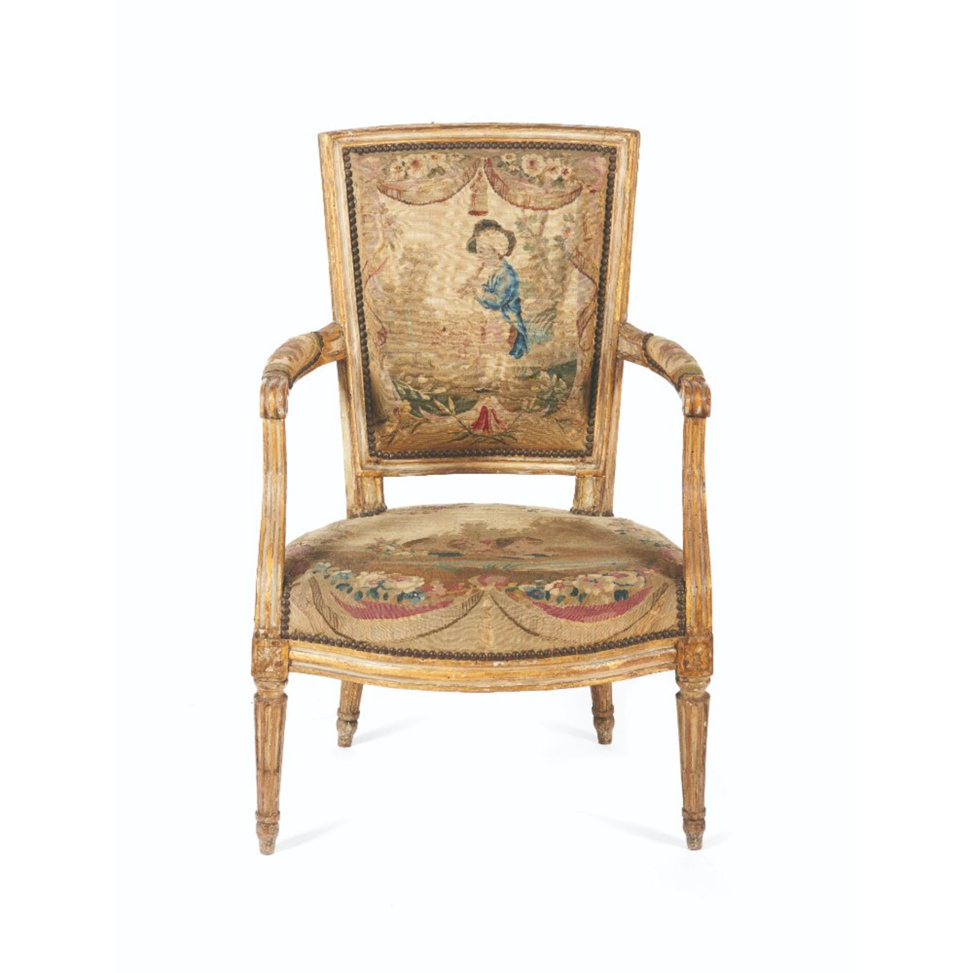 A pair of Louis XVI fauteuils, JACQUES LECHARTIER (1754-1809) - Bild 3 aus 4
