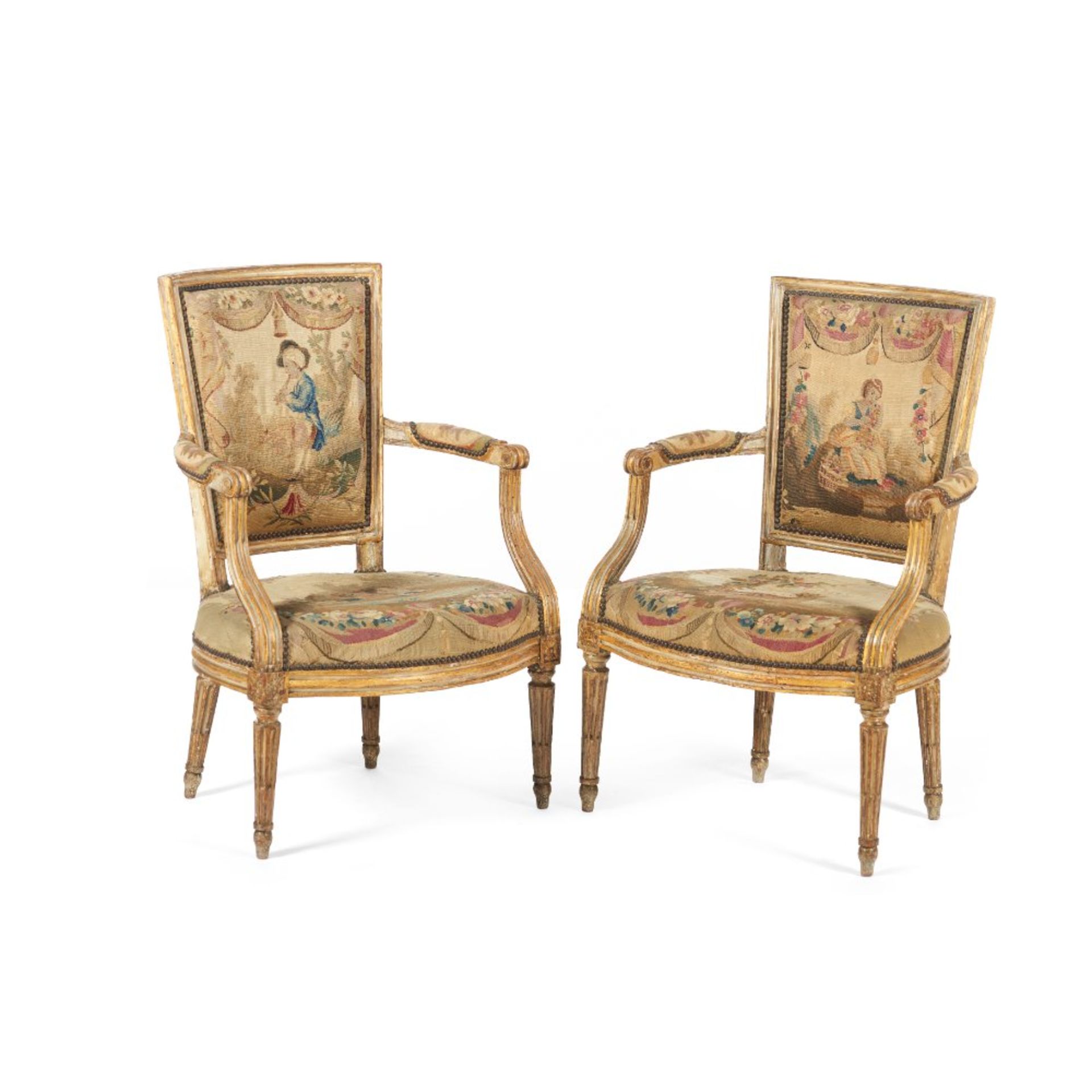 A pair of Louis XVI fauteuils, JACQUES LECHARTIER (1754-1809)