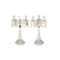 A Pair of three-light candelabra