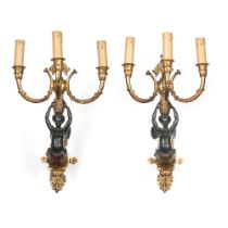 A Pair of Napoleon III wall sconces