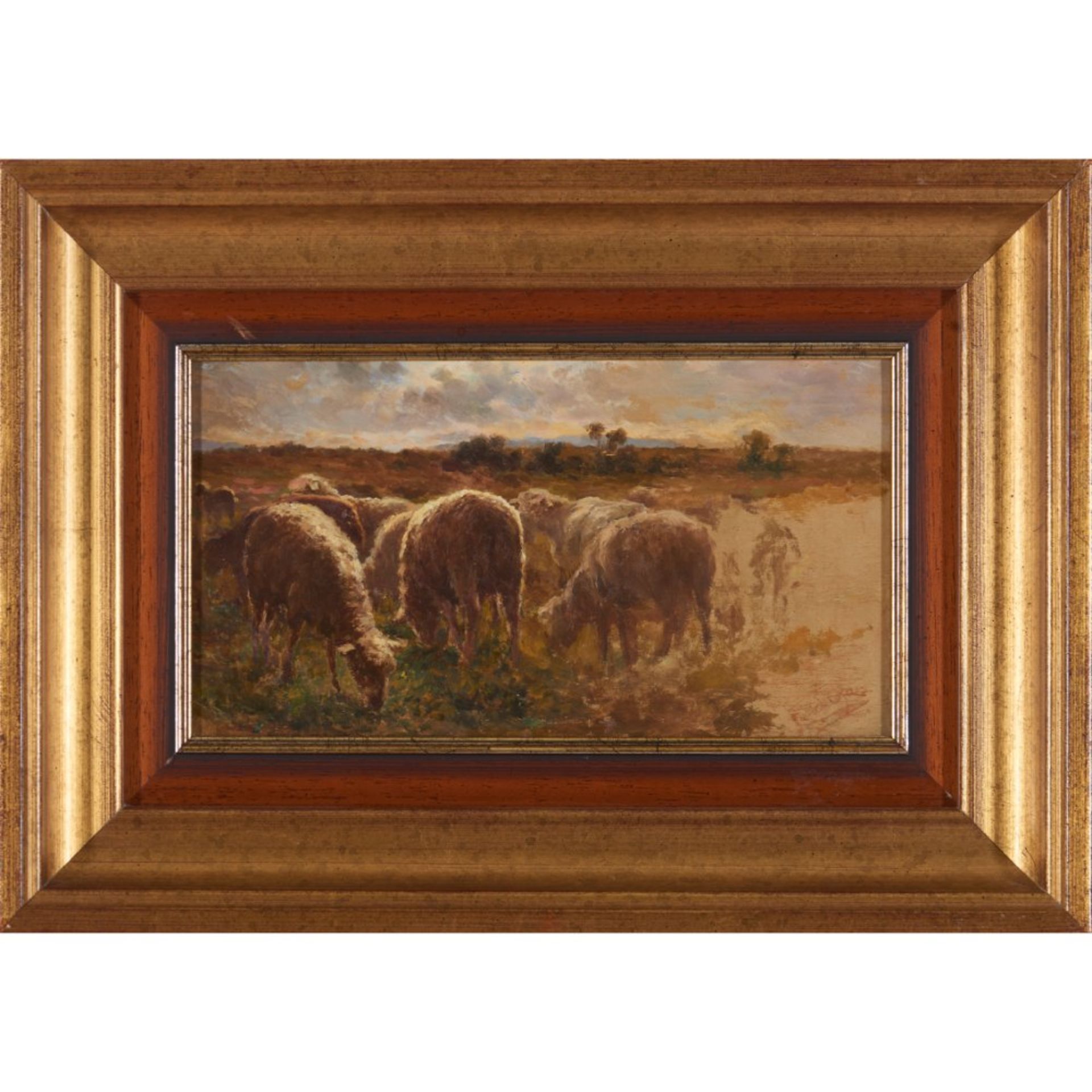 Condeixa Ernesto (1857-1933)Landscape with sheep