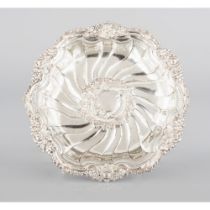 A scalloped salver