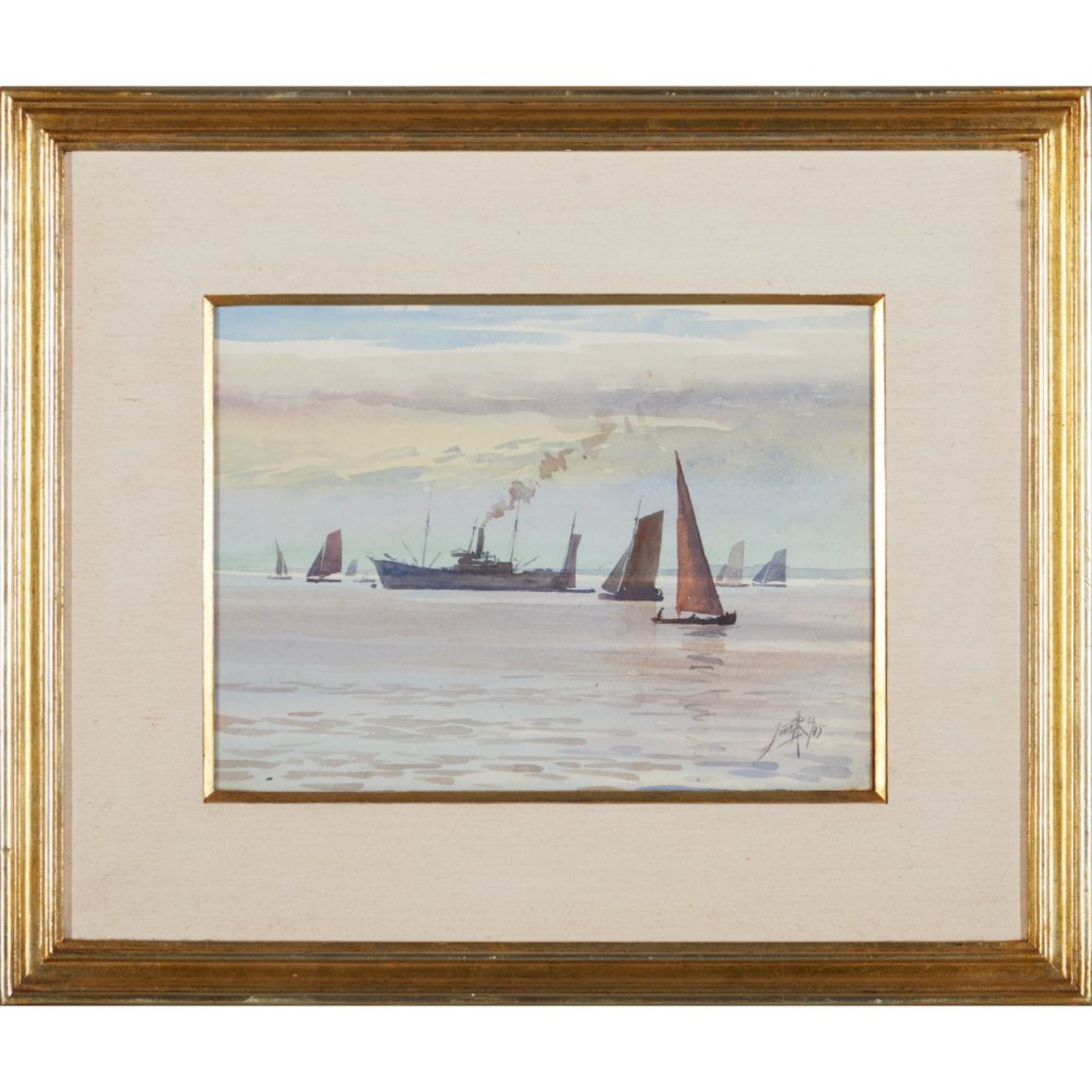 Alves de Sá (1878-1972)A marine scene